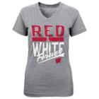 Girls 7-16 Wisconsin Badgers Palladium Tee, Girl's, Size: S(7-8), Grey