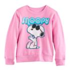 Girls 7-16 Snoopy Pullover Sweatshirt, Size: Large, Light Pink