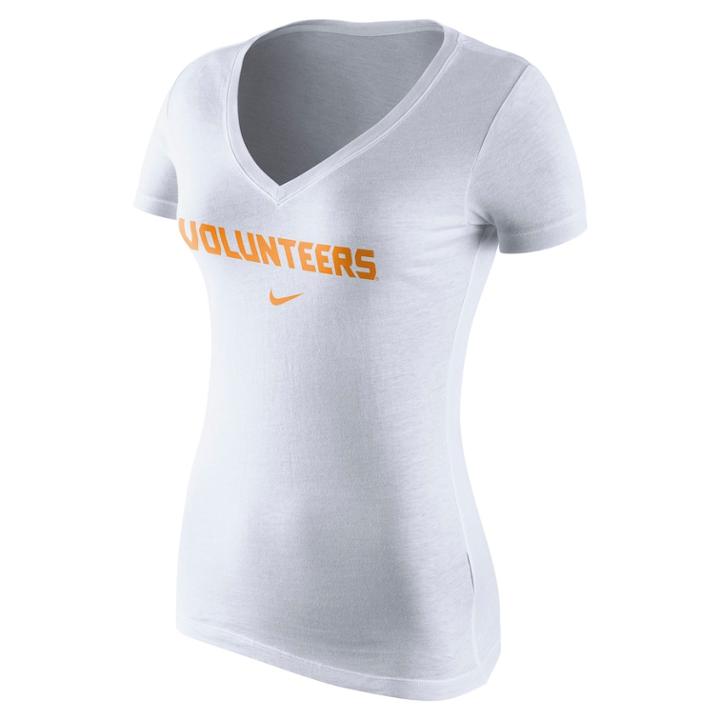 Women's Nike Tennessee Volunteers Wordmark Tee, Size: Large, White