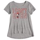 Girls 7-16 Disney's Minnie Mouse I Can't Even Graphic Tee, Size: Medium, Med Grey