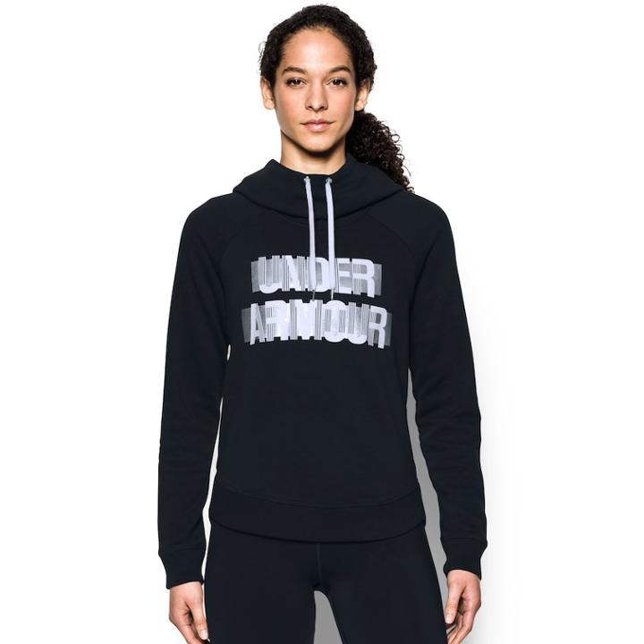 Women's Under Armour Graphic Hoodie, Size: Medium, Black