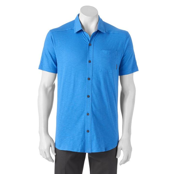Men's Columbia Berkwick Point Button-down Shirt, Size: Xl, Blue
