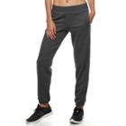 Women's Tek Gear&reg; Banded Hem Fleece Pants, Size: Medium, Dark Grey
