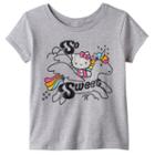 Girls 7-16 Hello Kitty&reg; So Sweet Unicorn Tee, Girl's, Size: Medium, Light Grey