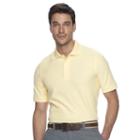 Men's Croft & Barrow&reg; Performance Pique Polo, Size: Large, Med Yellow