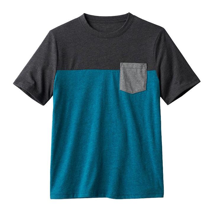 Boys 8-20 Urban Pipeline&reg; Ultimate Colorblock Pocket Tee, Size: Medium, Blue