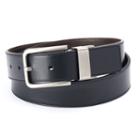 Men's Apt. 9 Cut-edge Stitched Reversible Belt, Size: 30, Dark Brown