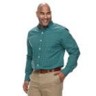 Big & Tall Izod Premium Essentials Classic-fit Stretch Button-down Shirt, Men's, Size: 4xb, Green