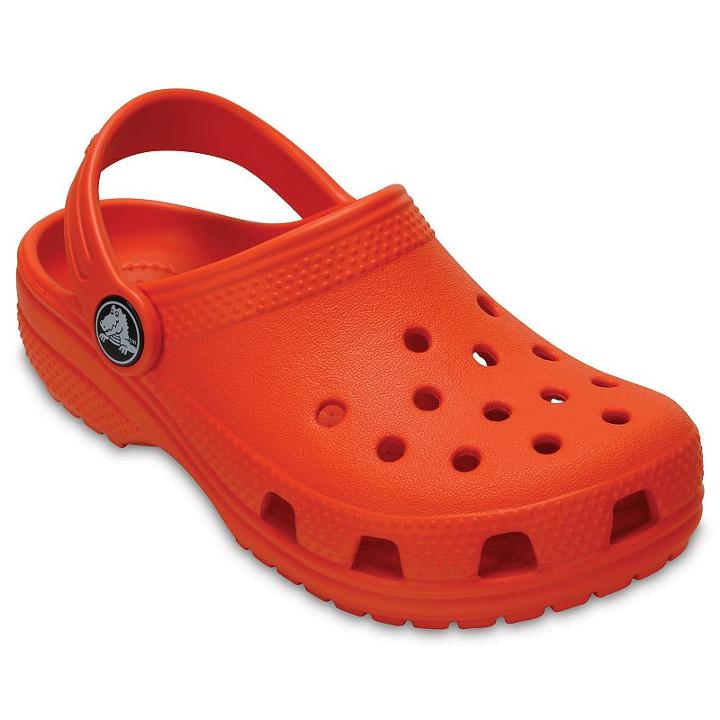 Crocs Classic Kid's Clogs, Size: 2, Med Orange