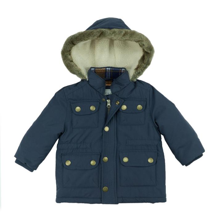 Boys 4-7 Carter's Heavyweight Parka Jacket, Size: 5-6, Dark Blue