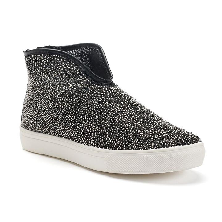 Nyla Christel Women's Rhinestone Shoes, Size: 9, Black