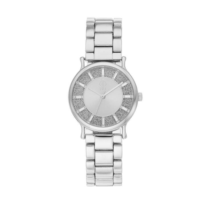 Jennifer Lopez Women's Olivia Crystal Baguette Glitz Watch, Size: Medium, Grey