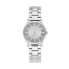 Jennifer Lopez Women's Olivia Crystal Baguette Glitz Watch, Size: Medium, Grey