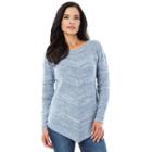 Women's Ab Studio Marled Crewneck Sweater, Size: Xlrg Av/rg, Ovrfl Oth