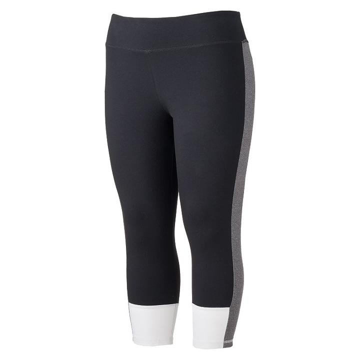 Juniors' Plus Size So&reg; Yoga Capri Leggings, Girl's, Size: 3xl, Black