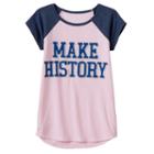 Girls 4-10 Jumping Beans&reg; Inspirational Graphic Tee, Size: 8, Dark Pink