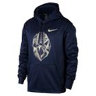 Big & Tall Nike Therma Football Hoodie, Men's, Size: 4xl, Blue (navy)