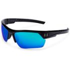 Men's Under Armour Igniter 2.0 Polarized Semirimless Wrap Sunglasses, Blue