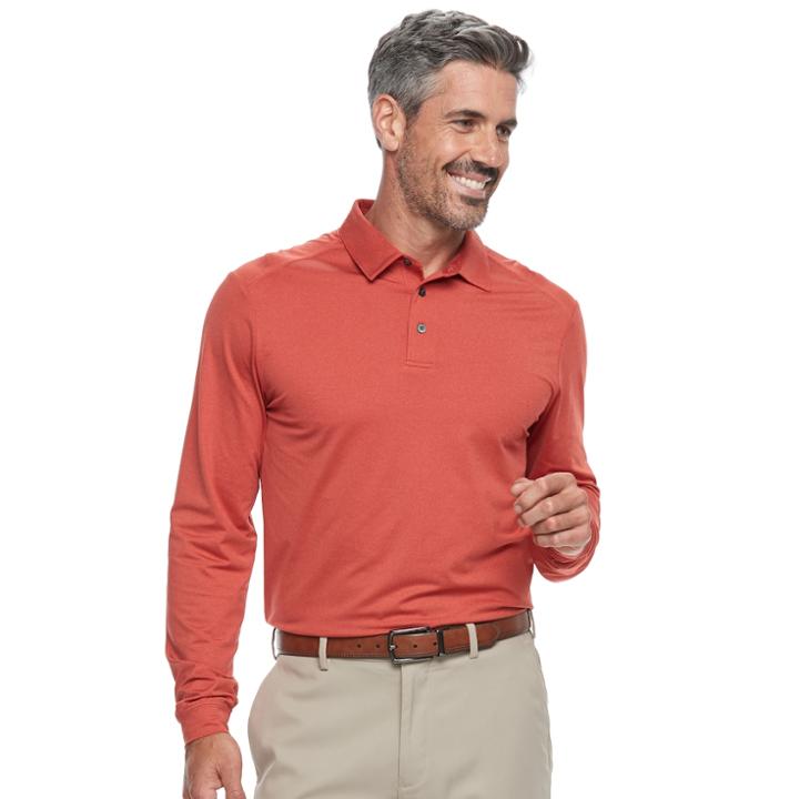 Men's Grand Slam Motionflow 360 Slim-fit Performance Golf Polo, Size: Xl, Orange Oth