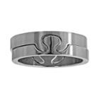 Stainless Steel Puzzle Ring Set - Men, Size: 11, Grey