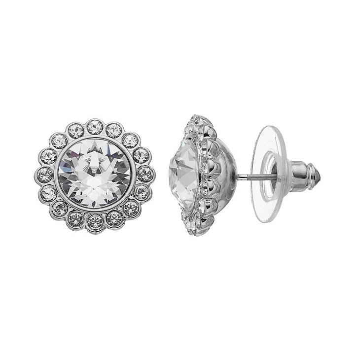 Dana Buchman Halo Stud Earrings, Women's, White