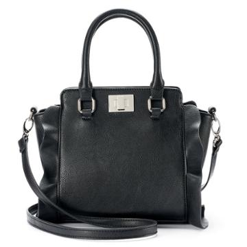 Candie's&reg; Ruffled Crossbody Bag, Women's, Black