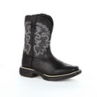 Lil Durango Black Stockman Toddler Western Boots, Kids Unisex, Size: 1