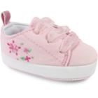 Wee Kids Canvas Sneaker Crib Shoes - Baby, Infant Girl's, Size: 1, Pink