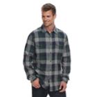 Men's Sonoma Goods For Life&trade; Slim-fit Flannel Button-down Shirt, Size: Xl, Dark Green
