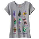 Girls 4-7 Dc Comics Lego Batman Graphic Tee, Girl's, Size: 6, Light Grey