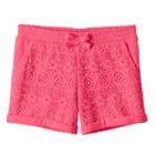 Girls 4-10 Jumping Beans&reg; Lace Front Shorts, Girl's, Size: 6, Brt Pink