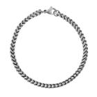 Lynx Stainless Steel Foxtail Chain Bracelet - Men, Size: 9, Grey