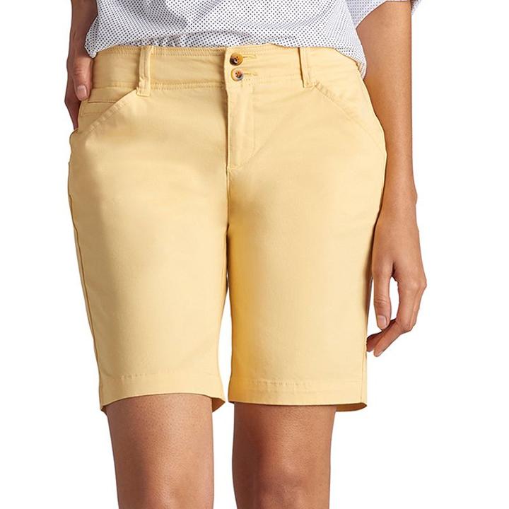 Women's Lee Essential Bermuda Shorts, Size: 14 Avg/reg, Lt Yellow