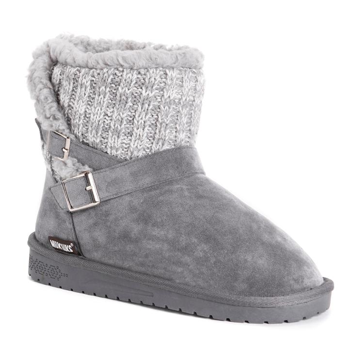 Muk Luks Alyx Women's Winter Boots, Size: 9, Grey