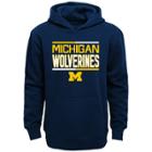 Boys 8-20 Michigan Wolverines Fleece Hoodie, Size: S 8, Blue (navy)