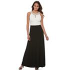 Petite Chaya Embellished Colorblock Halter Dress, Women's, Size: 12 Petite, Beige Over