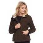 Juniors' Sebby Fleece-lined Hooded Jacket, Teens, Size: Large, Med Green