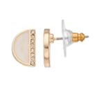 Lc Lauren Conrad Semi Circle Drop Earrings, Women's, White