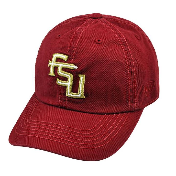 Adult Top Of The World Florida State Seminoles Crew Adjustable Cap, Men's, Red