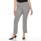 Plus Size Dana Buchman Slimming Pull-on Pants, Women's, Size: 2xl, Light Grey