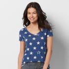 Petite Sonoma Goods For Life&trade; Double-v-neck Tee, Women's, Size: M Petite, Dark Blue