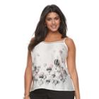 Plus Size Apt. 9&reg; Mesh Camisole, Women's, Size: 2xl, Oxford