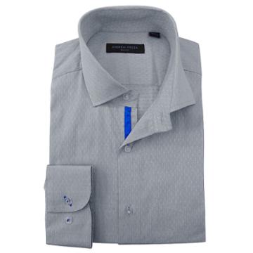 Men's Andrew Fezza Slim-fit Comfort Flex Collar Dress Shirt, Size: 17.5, Grey