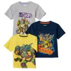 Boys 4-7 3-pk. Teenage Mutant Ninja Turtles Tees, Boy's, Size: 5/6, Yellow