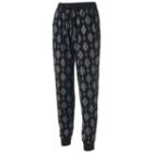 Juniors' Pink Rose Relaxed Fit Jogger Pants, Teens, Size: Medium, Oxford