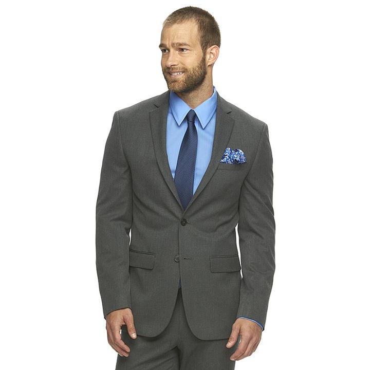 Men's Van Heusen Flex Slim-fit Suit Jacket, Size: 48 - Regular, Light Grey