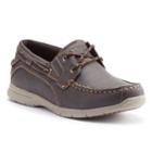 Grabbers Runabout Men's Slip-resistant Boat Shoes, Size: Medium (11), Dark Grey
