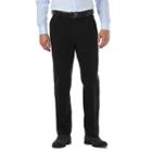 Men's Haggar Classic-fit Textured Stretch Expandable Waistband Chino Pants, Size: 38x34, Black