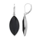 Simply Vera Vera Wang Black Marquise Nickel Free Drop Earrings, Women's