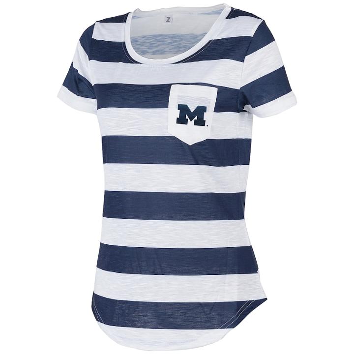 Women's Michigan Wolverines Yardline Tee, Size: Xl, Multicolor